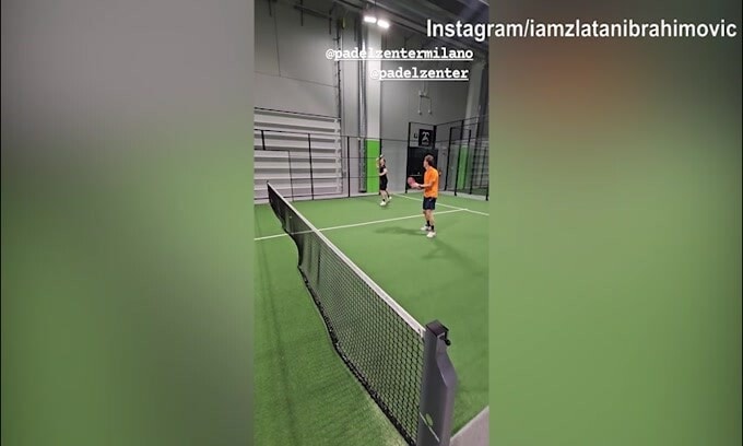 Milan, super giocate a Padel per...Ibra