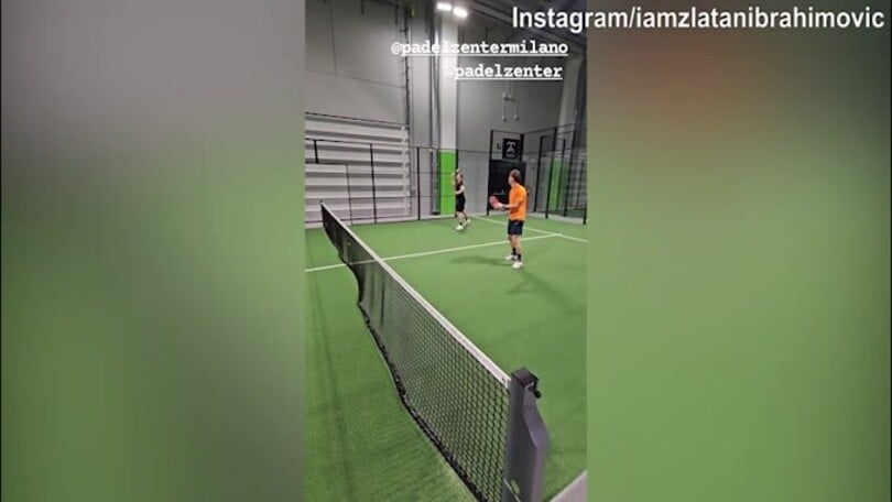 Milan, super giocate a Padel per...Ibra