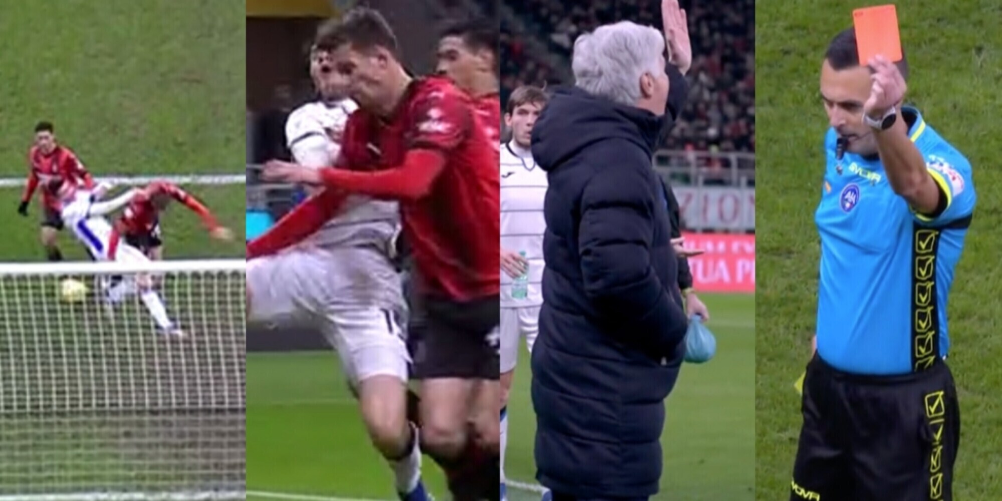 De Roon-Gabbia, rigore negato all’Atalanta. Gasperini: “Di Bello maleducato”