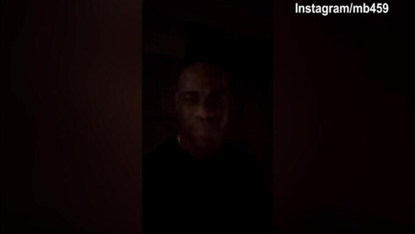 Balotelli, cyclette serale per il calciatore