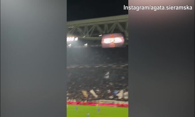 Lady Milik festeggia la tripletta dell'attaccante bianconero