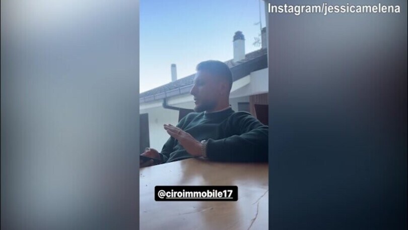 Ciro Immobile si rivolge a Jessica: "Quando mi vedi seduto..."