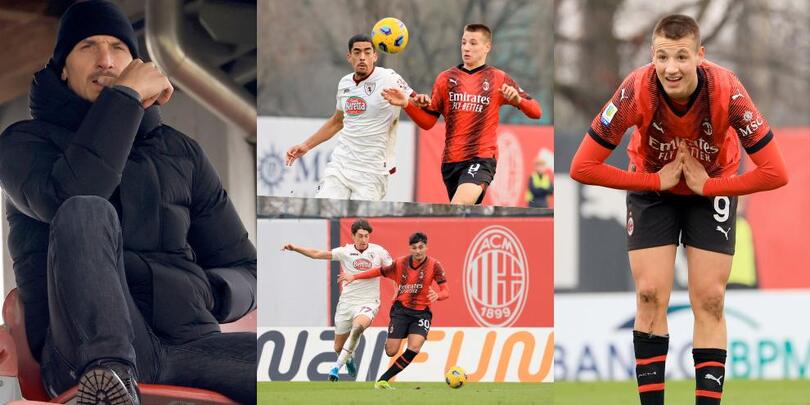 Il Milan Primavera pareggia col Torino sotto gli occhi di Ibrahimovic