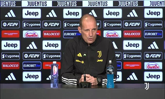 Allegri: "Rabiot e Chiesa stanno bene, saranno in panchina"