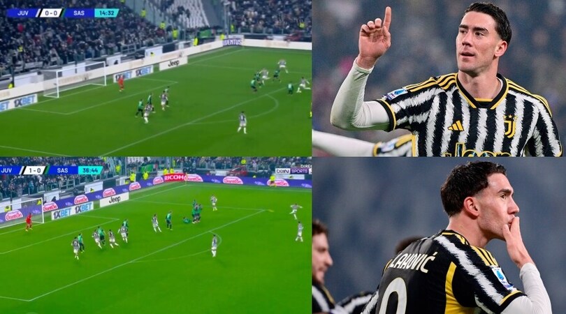 Vlahovic on fire, doppio capolavoro al Sassuolo: punizione perfetta