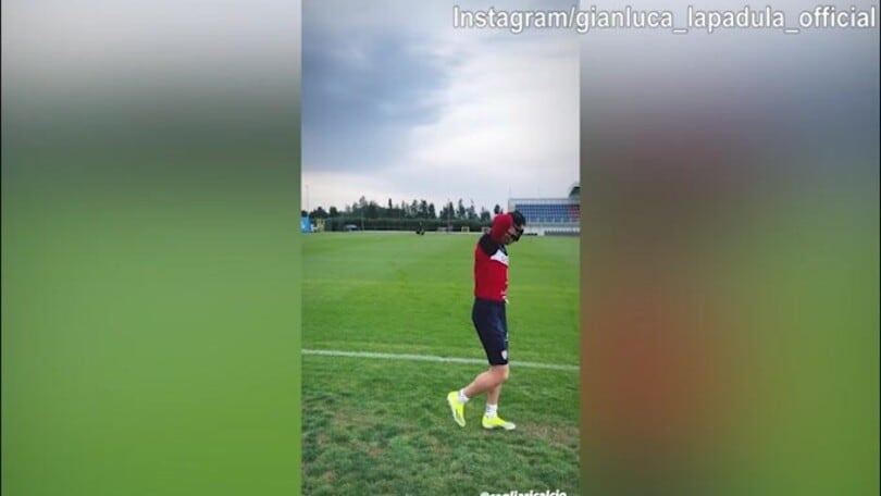 Cagliari, lavoro personalizzato per Gianluca Lapadula