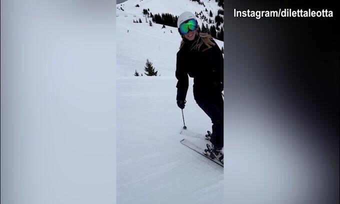 Diletta Leotta, magnifica discesa a Kitzbuhel