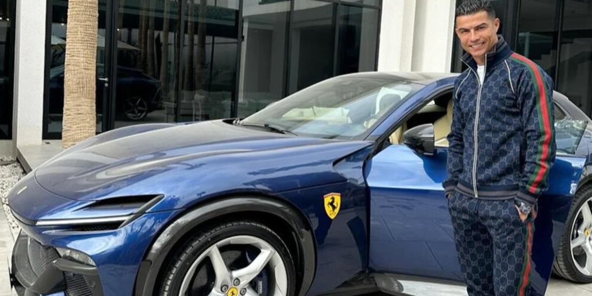CR7 fa spazio in garage: è arrivata la nuova Ferrari Purosangue