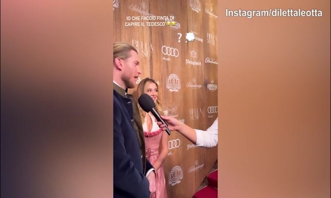 Diletta Leotta e l'intervista a Karius in tedesco: "Il disagio"