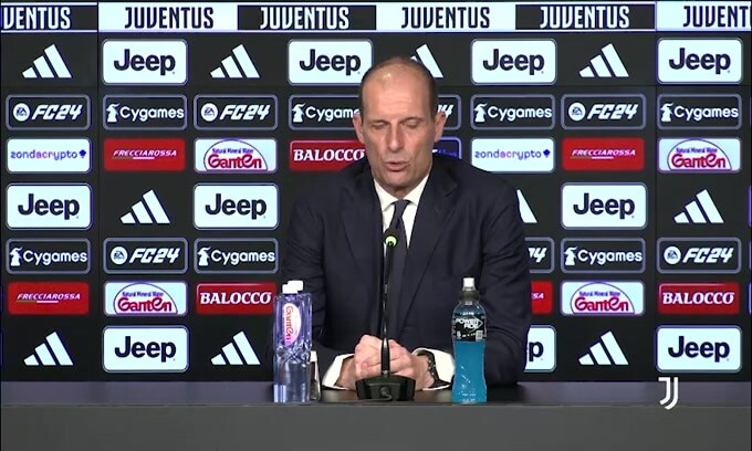 Allegri: "Attenzione al Lecce, assenti Rabiot e Chiesa"