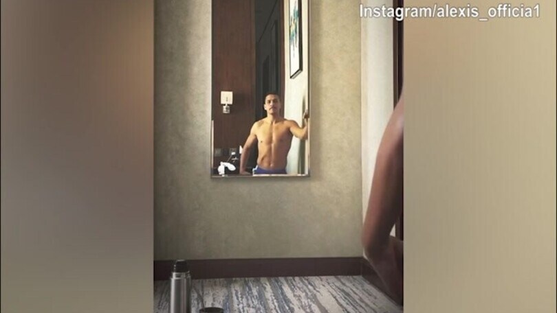 Inter, Sanchez si allena in camera