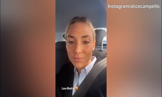 Alice Campello gira per la città: "Amo Madrid"