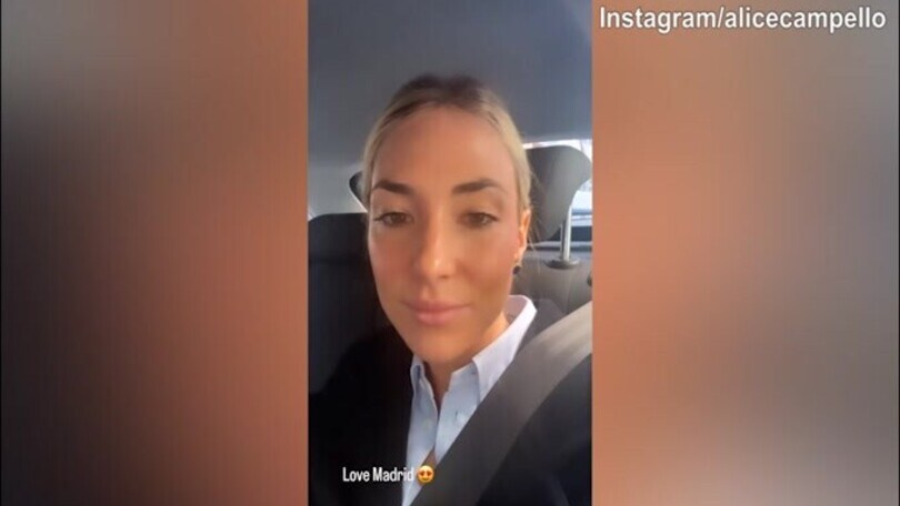 Alice Campello gira per la città: "Amo Madrid"