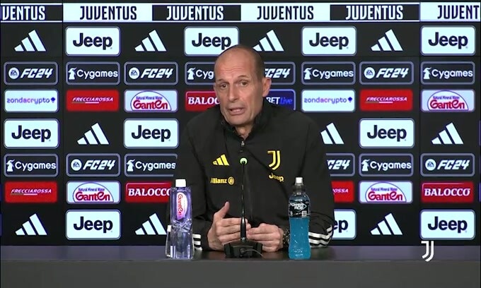 Allegri scherza: "Noi Sinner, l'Inter Djokovic ma non vorrei che..."