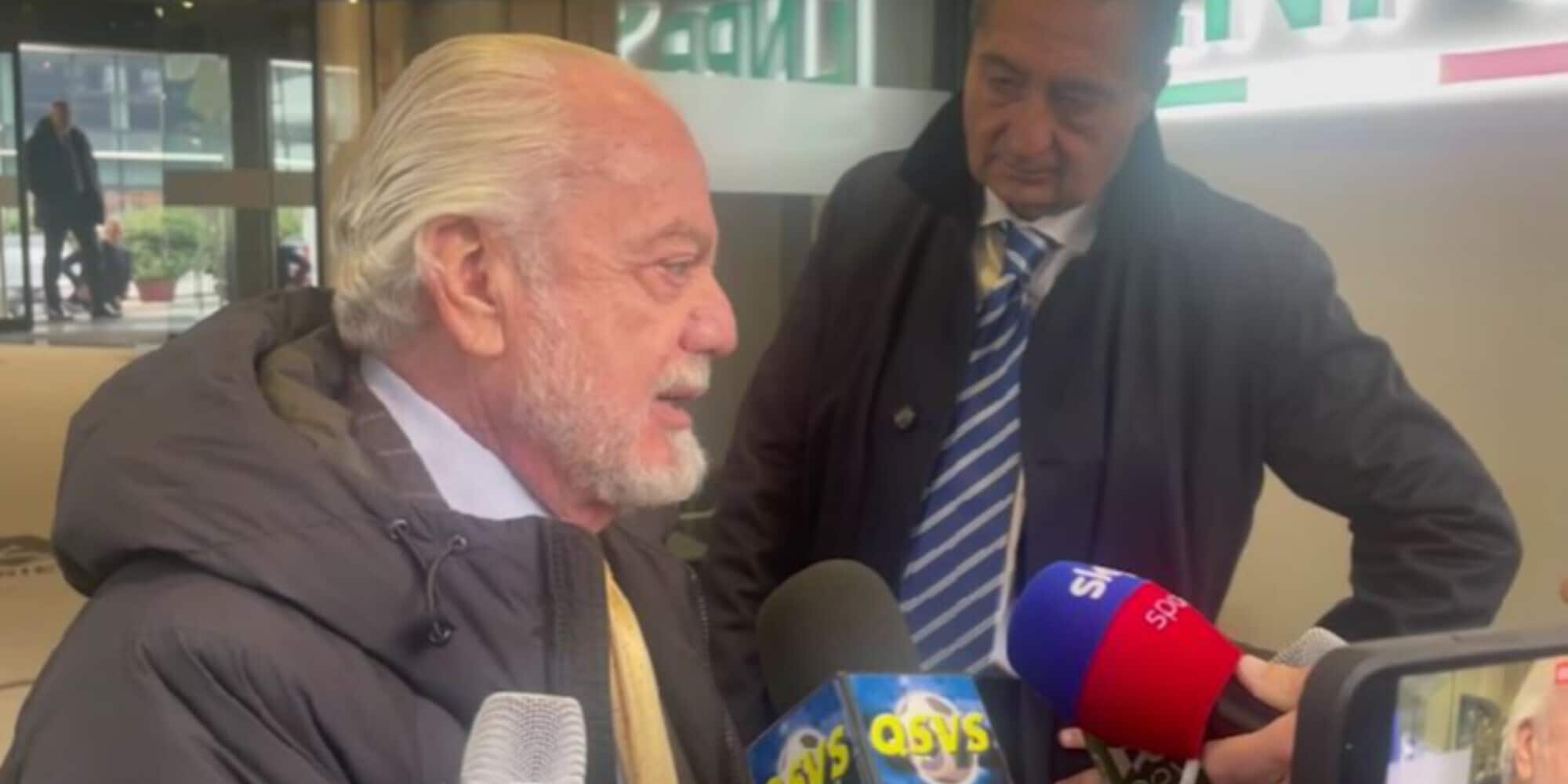 De Laurentiis saluta Osimhen: "Psg, Real Madrid o Premier, lo sapevamo perfettamente"