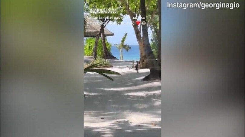 Allenamento alle Maldive per Georgina, poi un doppio caffè