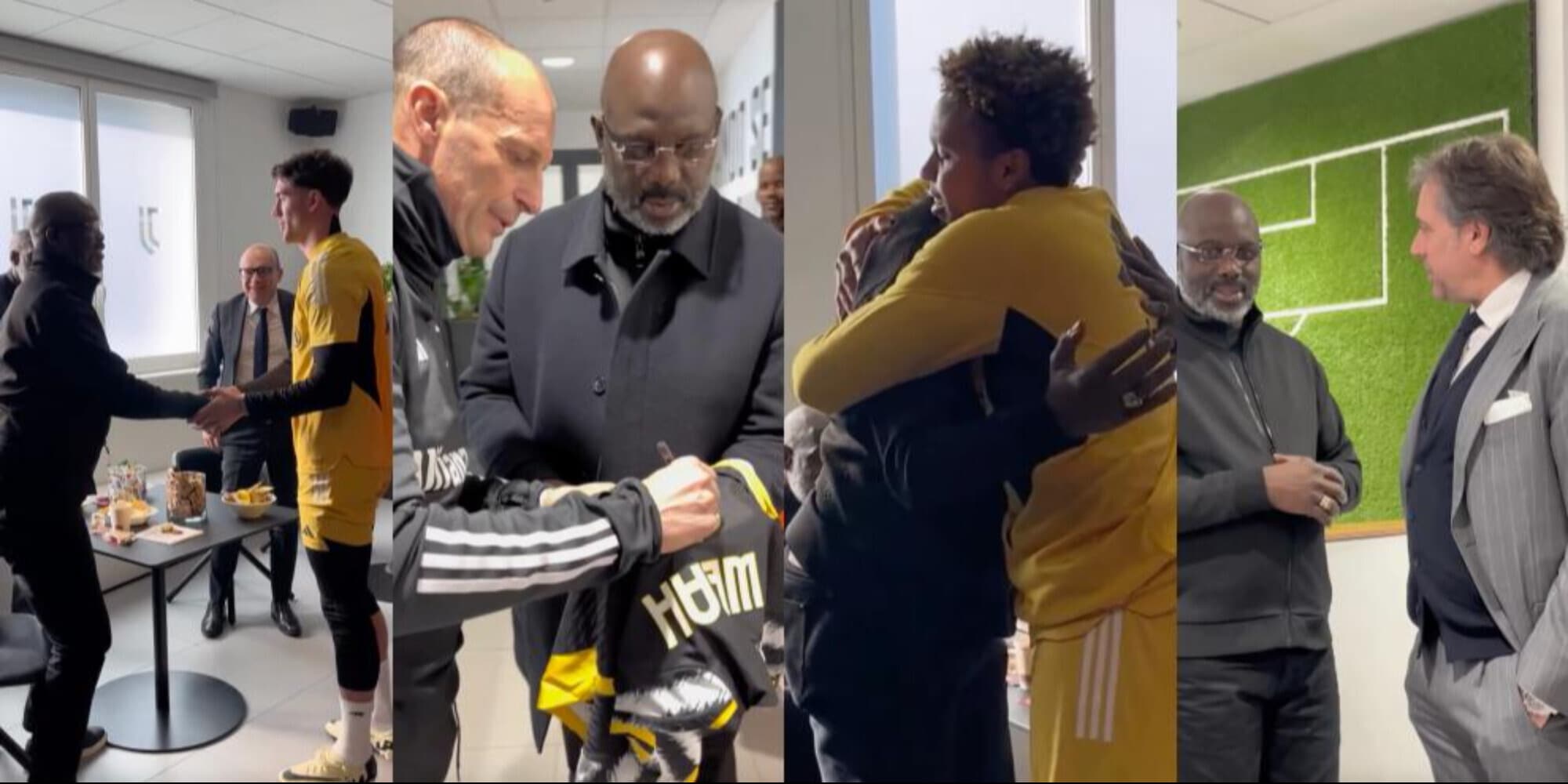 Weah finalmente alla Juve! E Allegri lo accoglie con un autografo…