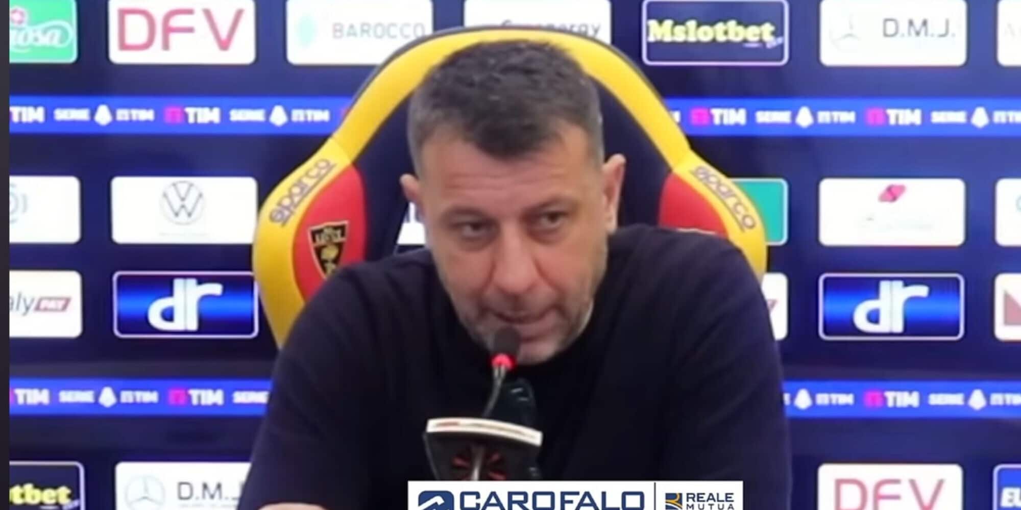 Lecce, D'Aversa: "Voglio punti, non lo spettacolo. Su Krstovic..."