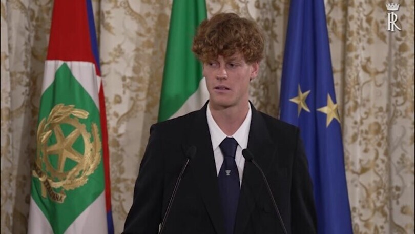 Sinner al Quirinale: "Un onore essere qui"