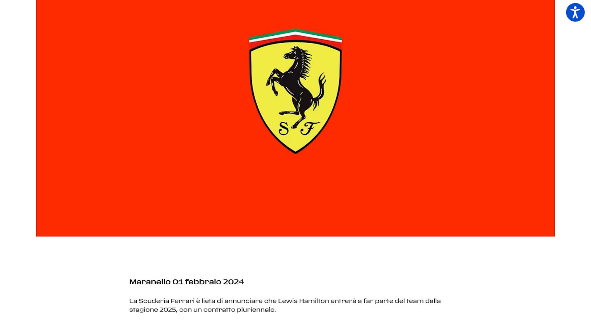 Clamoroso, ufficiale: Hamilton nuovo pilota Ferrari dal 2025