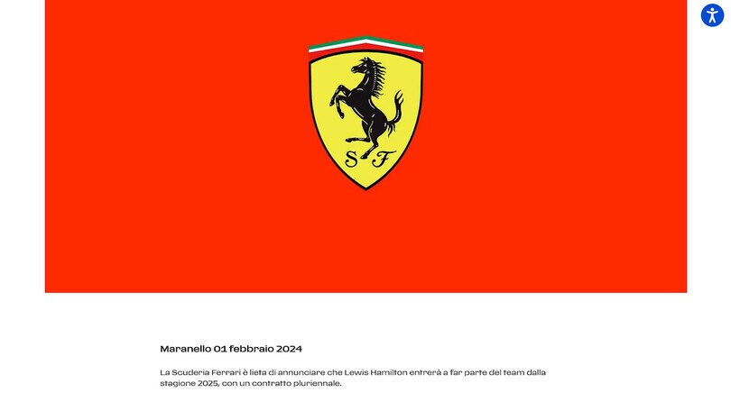 Clamoroso, ufficiale: Hamilton nuovo pilota Ferrari dal 2025