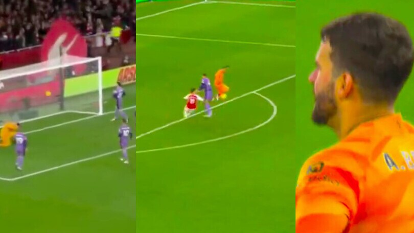 Alisson da incubo, doppia papera incredibile e il Liverpool crolla con l'Arsenal