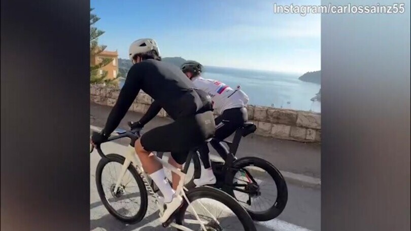 Allenamento insieme per Pogacar e Sainz