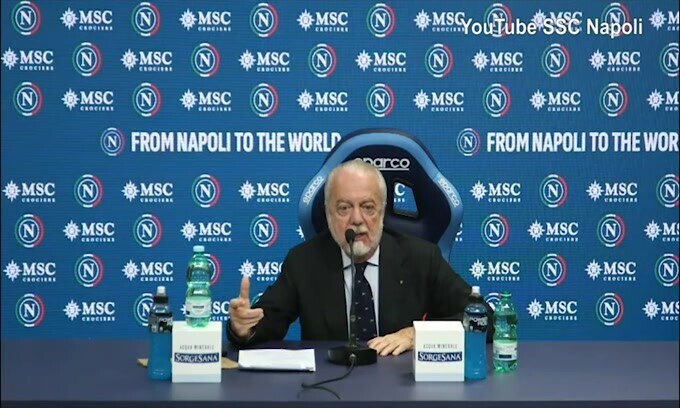 De Laurentiis: "Con me Napoli davanti alla Juve senza imbrogliare"