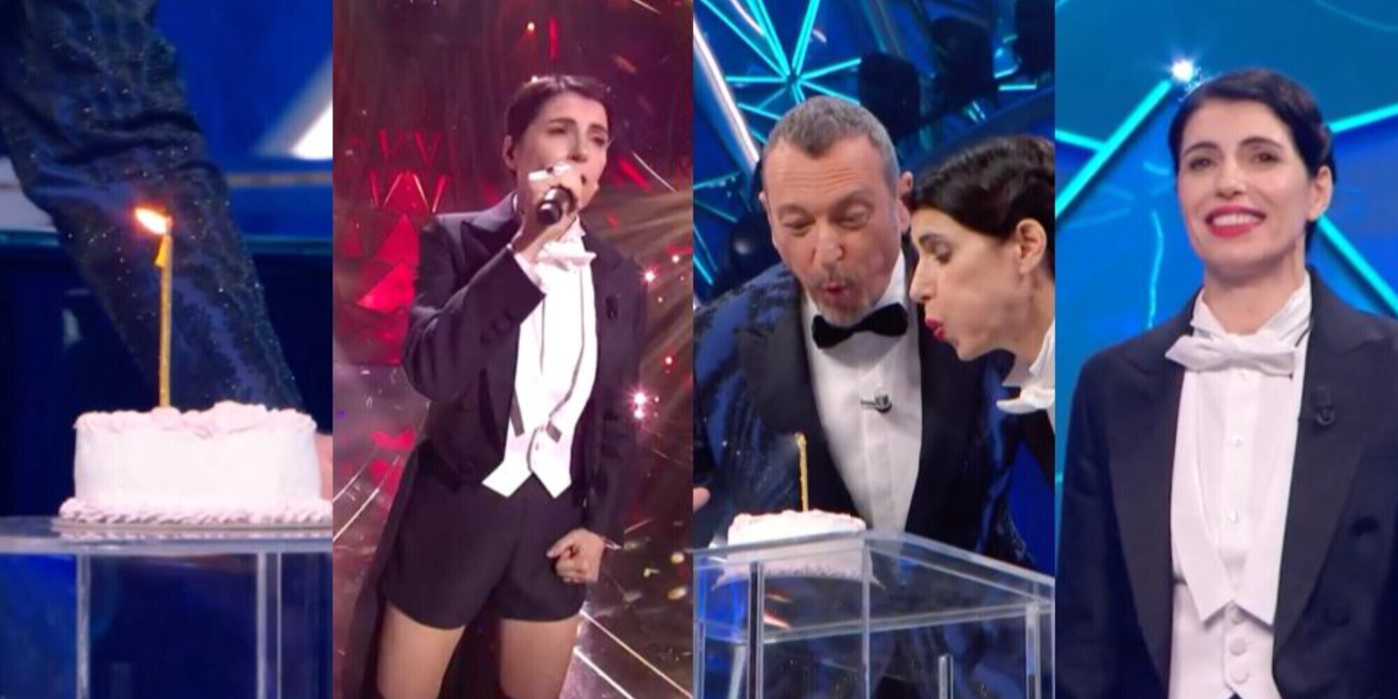 Giorgia e la torta di compleanno a Sanremo, Amadeus: "È un anno che la cerco"