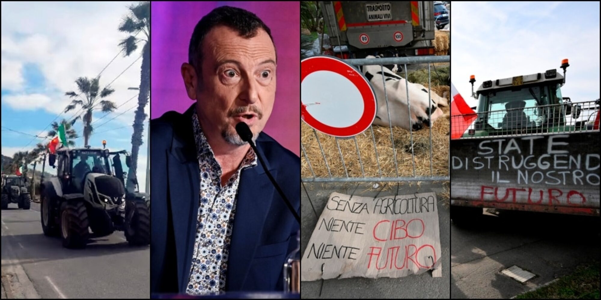 Trattori a Sanremo, la lettera non basta: "Protesta sul palco oppure..."