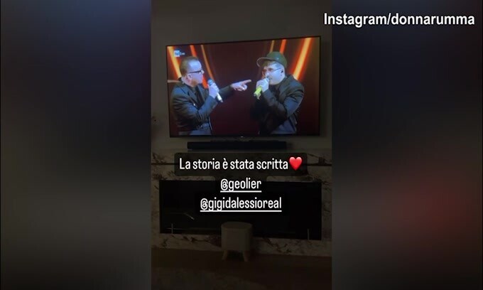 Donnarumma carica Geolier: "La storia è stata scritta"