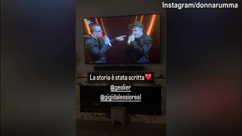 Donnarumma carica Geolier: "La storia è stata scritta"