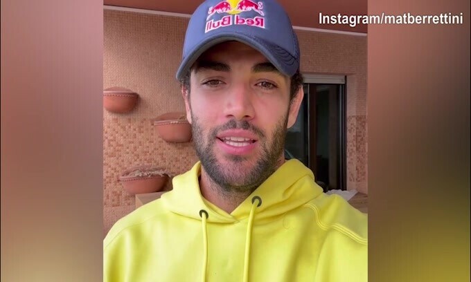 Il messaggio social di Berrettini: "Grazie a chi mi è stato vicino"