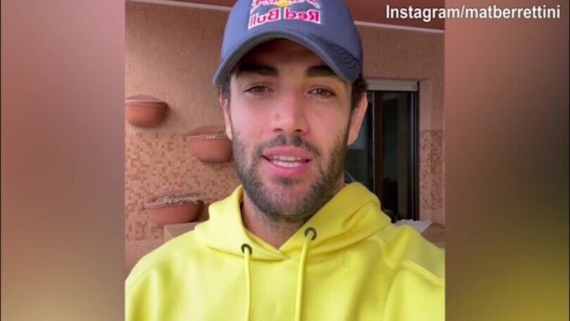Il messaggio social di Berrettini: "Grazie a chi mi è stato vicino"