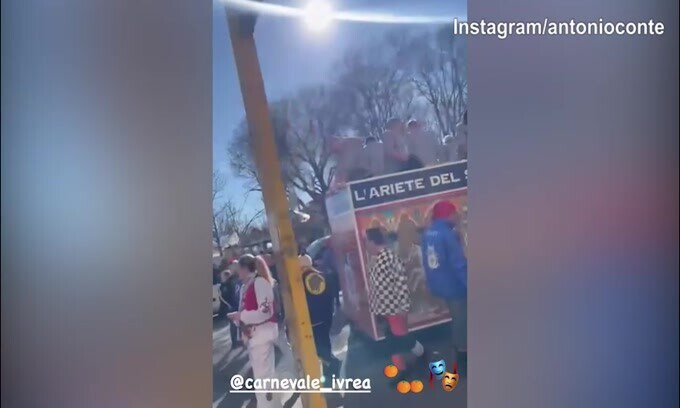 Carnevale d'Ivrea, c'è anche Conte a festeggiare