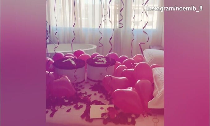 Totti, sorpresa di San Valentino per Noemi