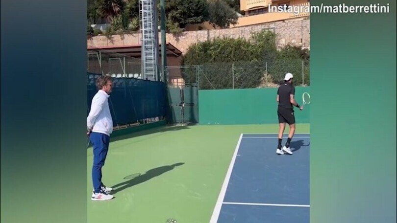 Berrettini, l'allenamento in vista del ritorno