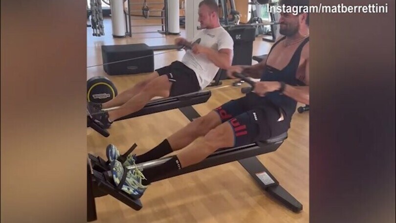 Tennis, lavoro intenso in palestra per Berrettini