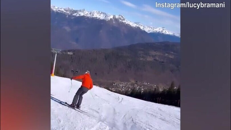 Lady Chiesa, stupenda giornata sulla neve