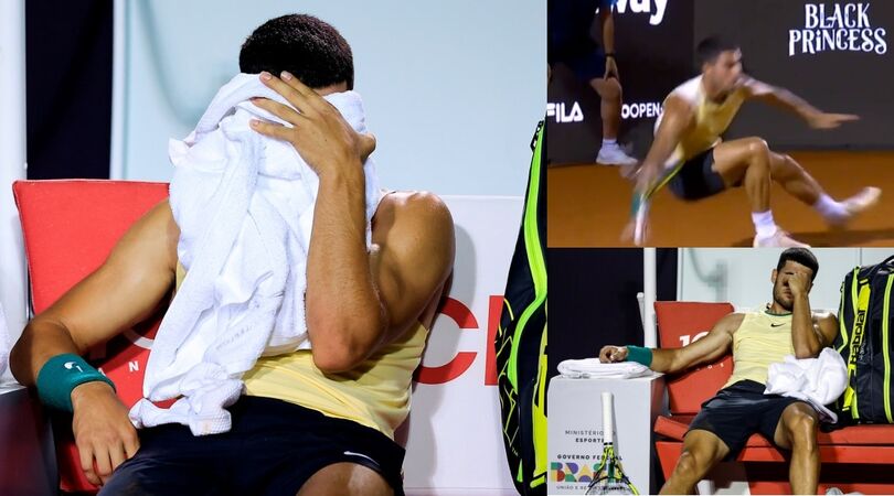 Alcaraz, la caduta a Rio e il dolore: si ritira dopo due game