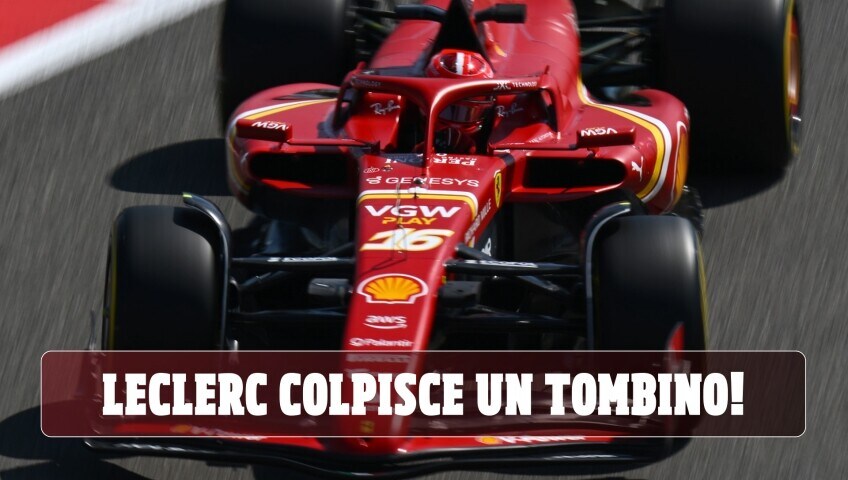 F1, clamoroso nei test in Bahrain: un tombino centra la Ferrari