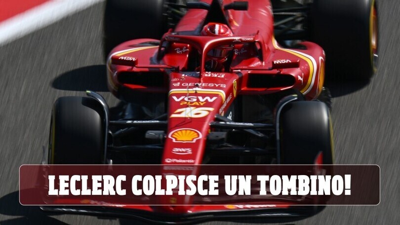 F1, clamoroso nei test in Bahrain: un tombino centra la Ferrari