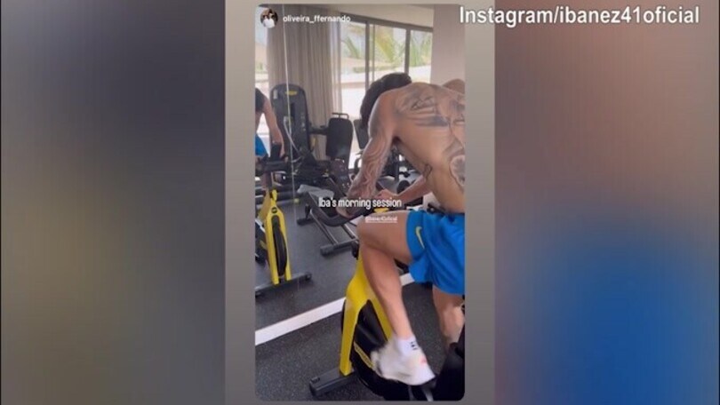 Roma, ricordi Ibanez? Il giocatore si allena in palestra