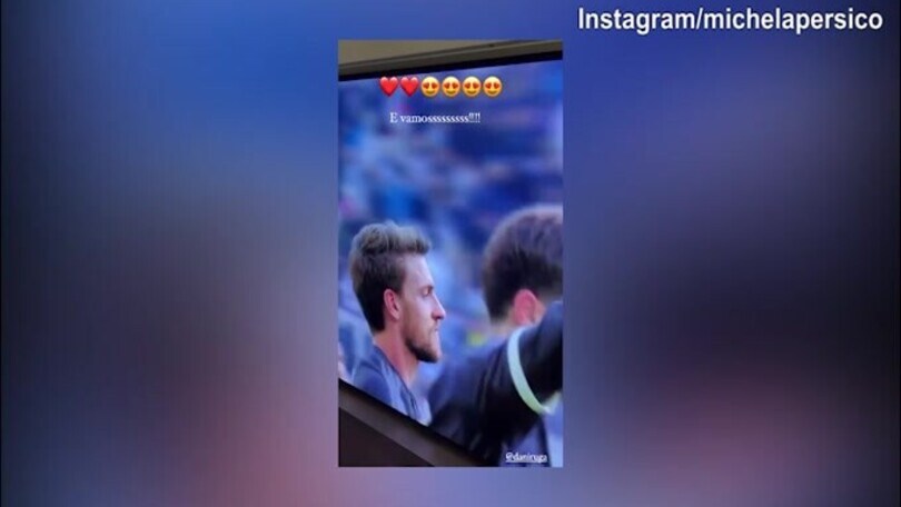 Rugani gol, Michela Persico esulta davanti alla tv