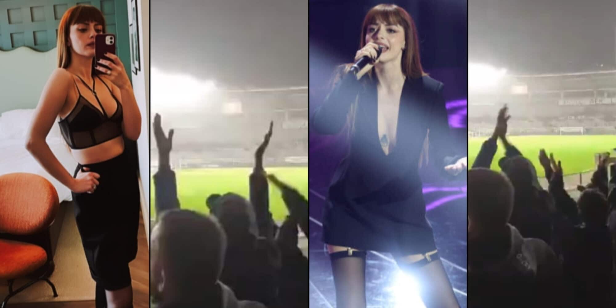 Annalisa sente il coro Lazio su "Sinceramente" e... vola: reazione social