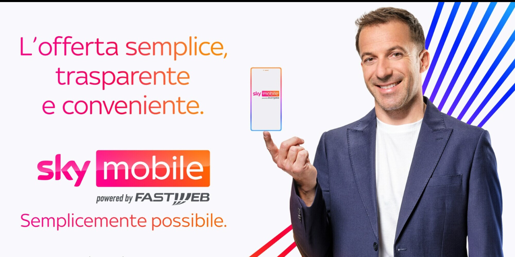 Del Piero testimonial di Sky Mobile: tutte le novità nello spot
