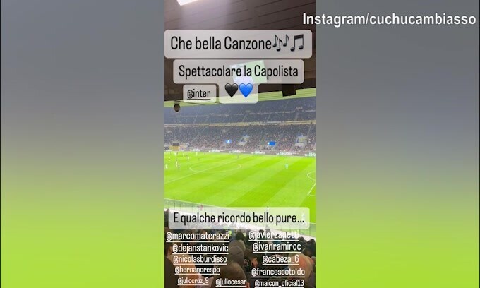 L'Inter vola, Cambiasso e il "Meazza" che canta "la capolista se ne va..."