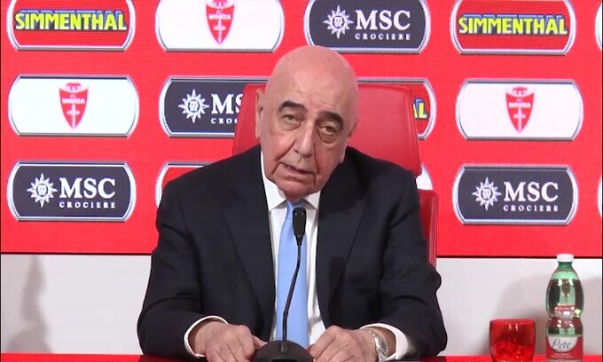 Galliani: "Di Gregorio-Juve? Mai parlato con nessuno"