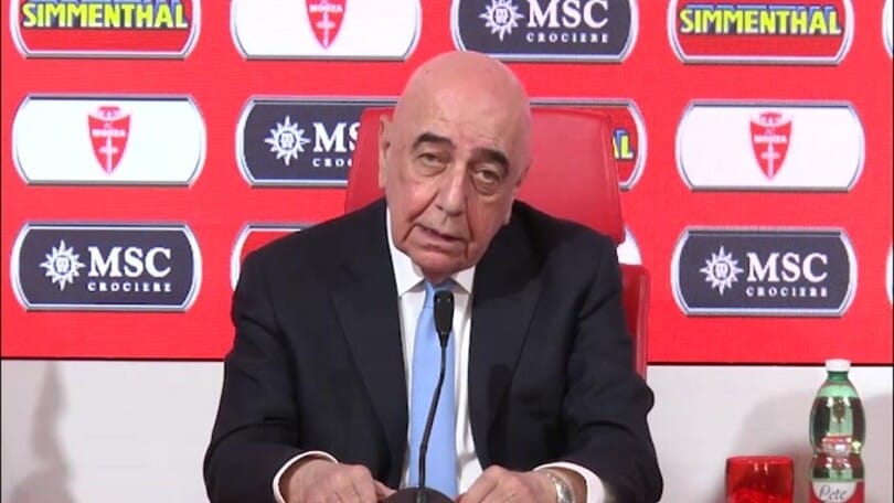 Galliani: "Di Gregorio-Juve? Mai parlato con nessuno"