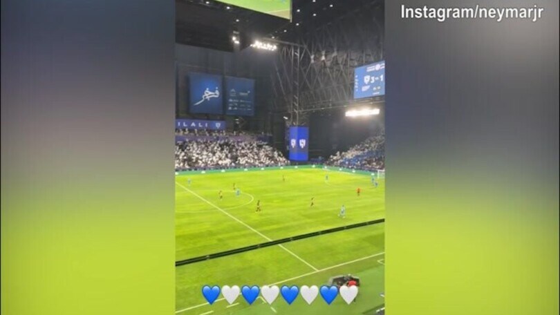 Vittoria per l'Al-Hilal, Neymar osserva dalla tribuna
